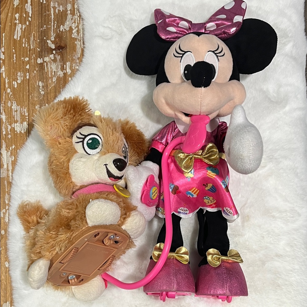 Minnie Mouse Plush with Puppy